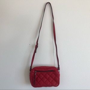 Zara red quilted bag